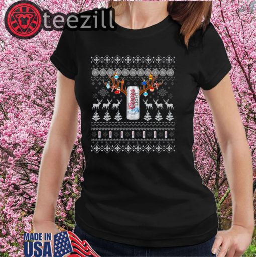 Reinbeer Coors Light Sweatshirt Reindeer Beer Christmas Shirts Beer Ugly Sweater Xmas Gift