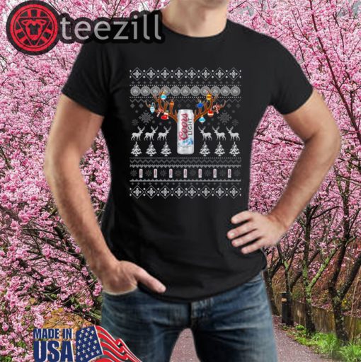 Reinbeer Coors Light Sweatshirts Reindeer Beer Christmas Shirt Beer Ugly Sweater Xmas Gift