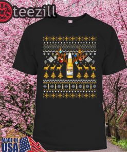 Reinbeer Corona Light Sweatshirt Reindeer Beer Christmas Shirt Beer Ugly Sweater Xmas Gift