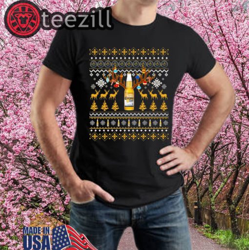 Reinbeer Corona Light Sweatshirt Reindeer Beer Christmas Shirts Beer Ugly Sweater Xmas Gift