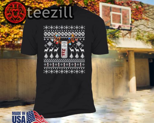 Reinbeer Steel Reserve Sweatshirt Reindeer Beer Christmas Shirt Beer Ugly Sweater Xmas Gift
