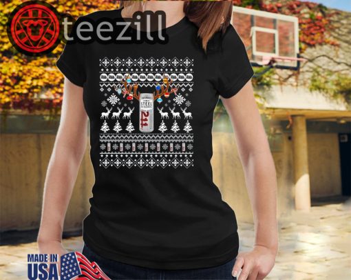 Reinbeer Steel Reserve Sweatshirt Reindeer Beer Christmas Shirts Beer Ugly Sweater Xmas Gift