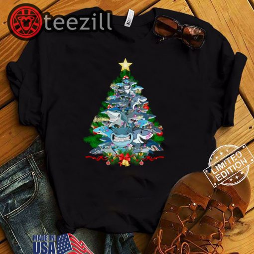 Shark Christmas Tree Shirt