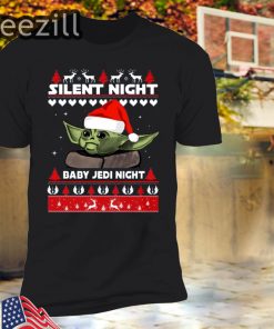Silent Night Baby YoDa Jedi Night Christmas Sweater Tee