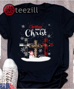 Snowman Christmas Begin With Christ Tshirts