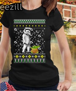 Star Wars Stormtrooper And Baby Yoda Ugly Christmas Sweatershirts
