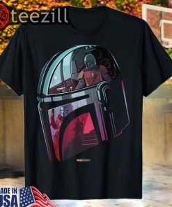 Star Wars The Mandalorian Helmet Scene Fill Shirts