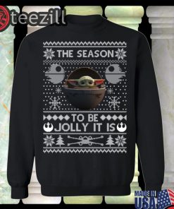 The Season To Be Jolly Baby Yoda Christmas Sweatshirt