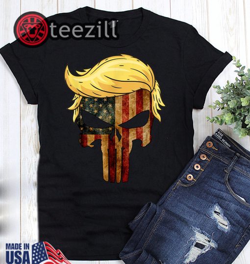 Trump Hair president Flag America T-shirt