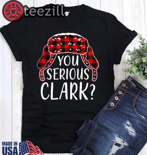 You Serious Clark Christmas Vacation Plaid Red T-Shirt