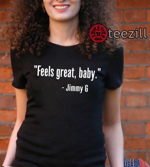 49ers' George Kittle wears 'Feels great, baby' T-shirt