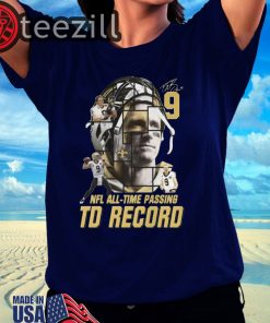 9 Drew Brees signed passing to record 540 New Orleans Saints Shirt Tshirts