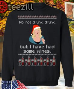 Alison Steadman No Wines Ugly Xmas Sweatshirts