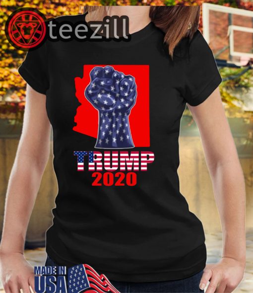 Arizona For President Donald Trump 2020 Election Us Flag TShirt