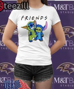 Baby Stitch And Baby Yoda Friends Shirts