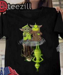 Baby Yoda And Baby Grinch In The Water TShirt