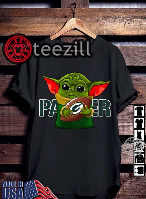 Baby Yoda And Packer Football TShirt