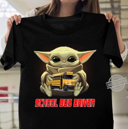 Baby Yoda And School Bus Driver TShirt