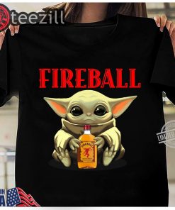 Baby Yoda Hug Fireball Logo Shirt