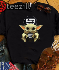 Baby Yoda Hug Jeep TShirt