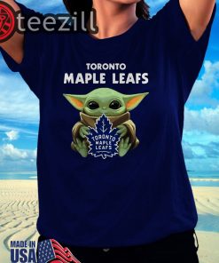 Baby Yoda Hug Toronto Maple Leafs T-shirt