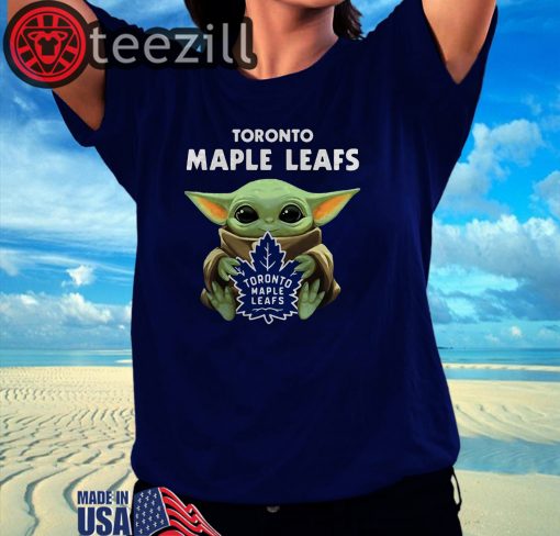 Baby Yoda Hug Toronto Maple Leafs T-shirt