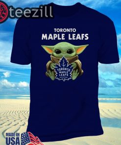 Baby Yoda Hug Toronto Maple Leafs Tshirt