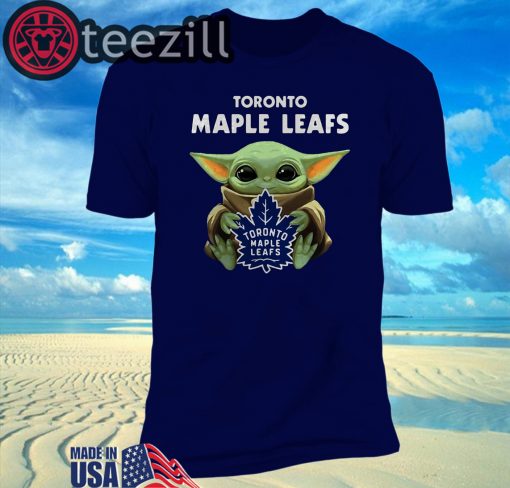 Baby Yoda Hug Toronto Maple Leafs Tshirt