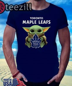 Baby Yoda Hug Toronto Maple Leafs Tshirts