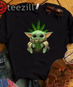 Baby Yoda Hug Weed TShirt