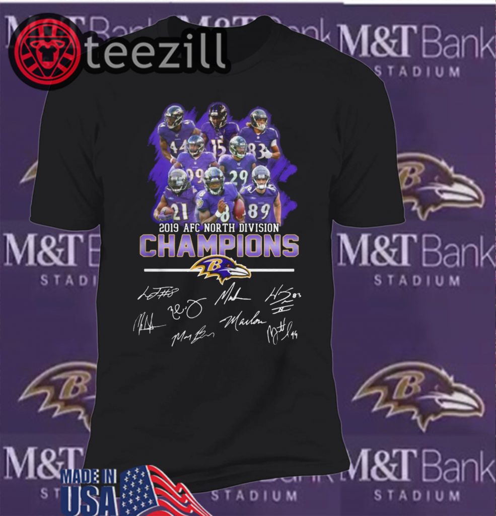 Baltimore Ravens AFC North Division Champions Shirt teezill