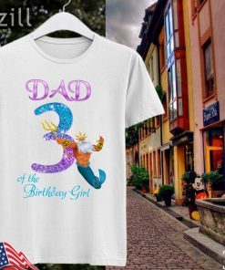 Birthday Girl Little Mermaid Dad TShirts
