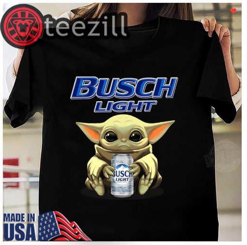 Busch Light Beer Funny Baby Yoda Shirt