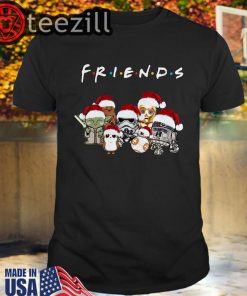Christmas Chibi Star Wars Characters Friends T-Shirt