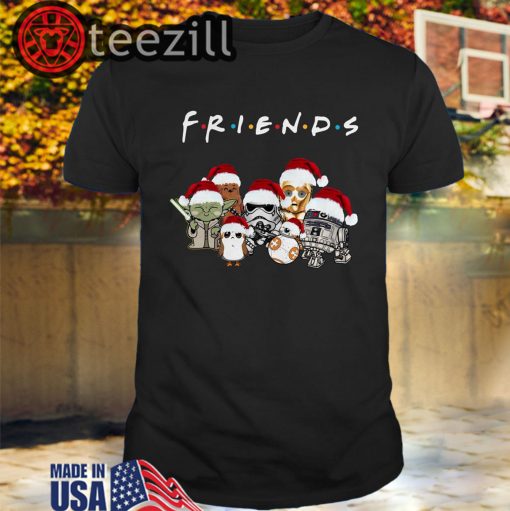 Christmas Chibi Star Wars Characters Friends T-Shirt