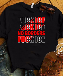 Fuck Ice No Borders Classic T Shirt