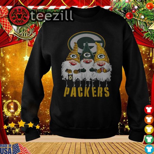 Gnomies Green Bay Packers Christmas Sweatershirt