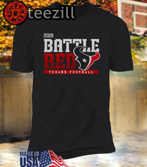 Houston Texans Football Battle Red 2019 Unisex T-shirt