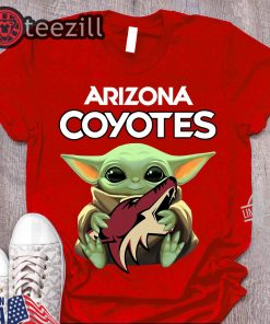 Hug Arizona Coyotes Baby Yoda Shirts