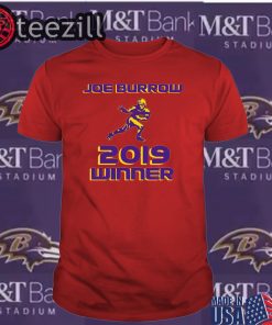 Joe Burrow Burreaux Heisman Trophy QB 9 Tshirt