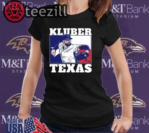 Kluber Texas Baseball T-Shirts Limited Edition