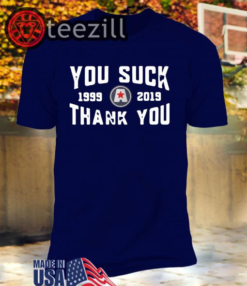 Kurt Angle You Suck Thank You 1999-2019 T-shirt