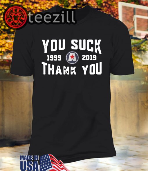Kurt Angle You Suck Thank You 1999-2019 T-shirts