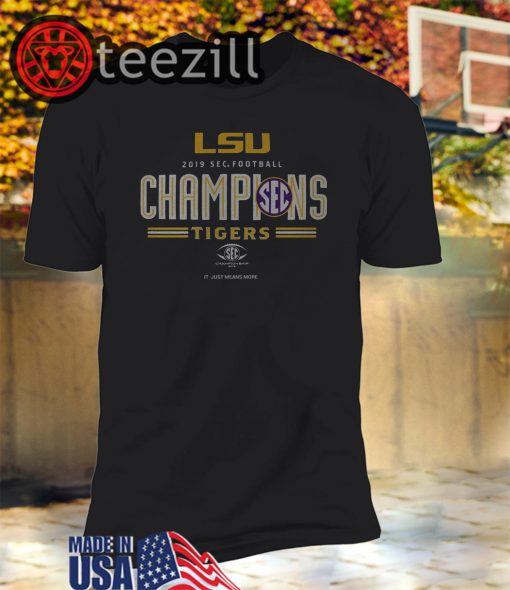 LSU Tigers 2019 SEC Football Champions T-shirts