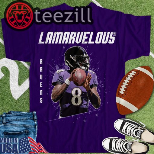 Lamar-8 Jackson Quarterback Lamarvelous T-shirts