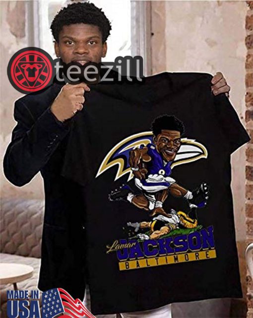 NBA Lamar Jackson Baltimore Ravens T-Shirt