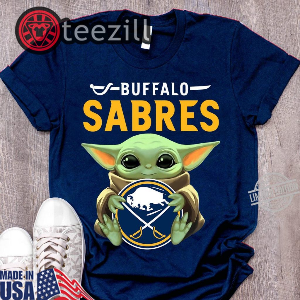 Logo Baby Yoda Hug Buffalo Sabres Shirts