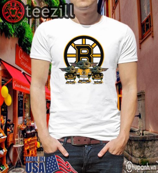 Logo Boston Bruins Player Shirt Yoda T-Shirts
