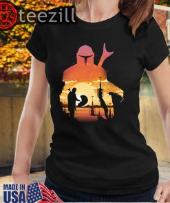 Mando Sunset - Mandalorian Shirts