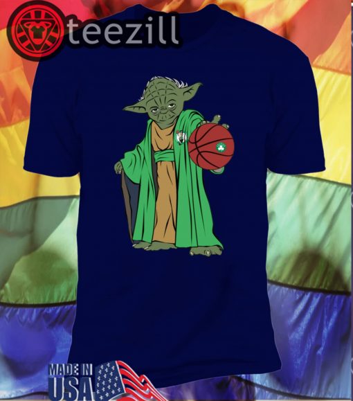 Men's Master Yoda Boston Celtics T Shirt